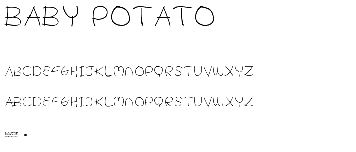 BABY POTATO font